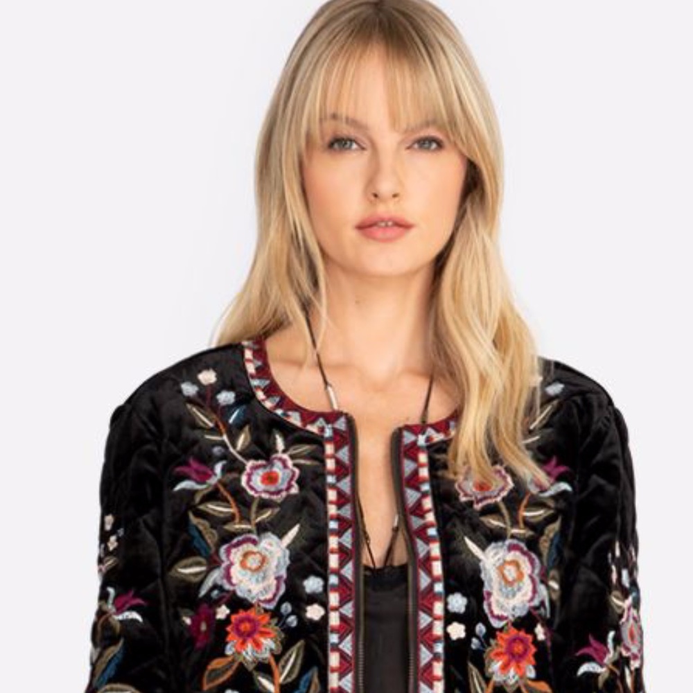 JOHNNY WAS  Mahea crop jacket size XL! VEVET!!! - Picture 5 of 5